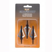 3-Blade Crossbow Broadheads Tips for 14/16/20 in Arrows 150lbs Pack of 3