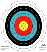 SAS 10-Ring Paper Target Face High Quality Paper Material Approx. 60 cm/ 24 in