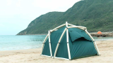 TentTube: An Inflatable Tent That Can Be Pitched in One Minute