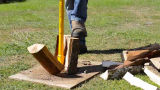 Do you use something like a Wood Splitting wedge or you go all Axe man?